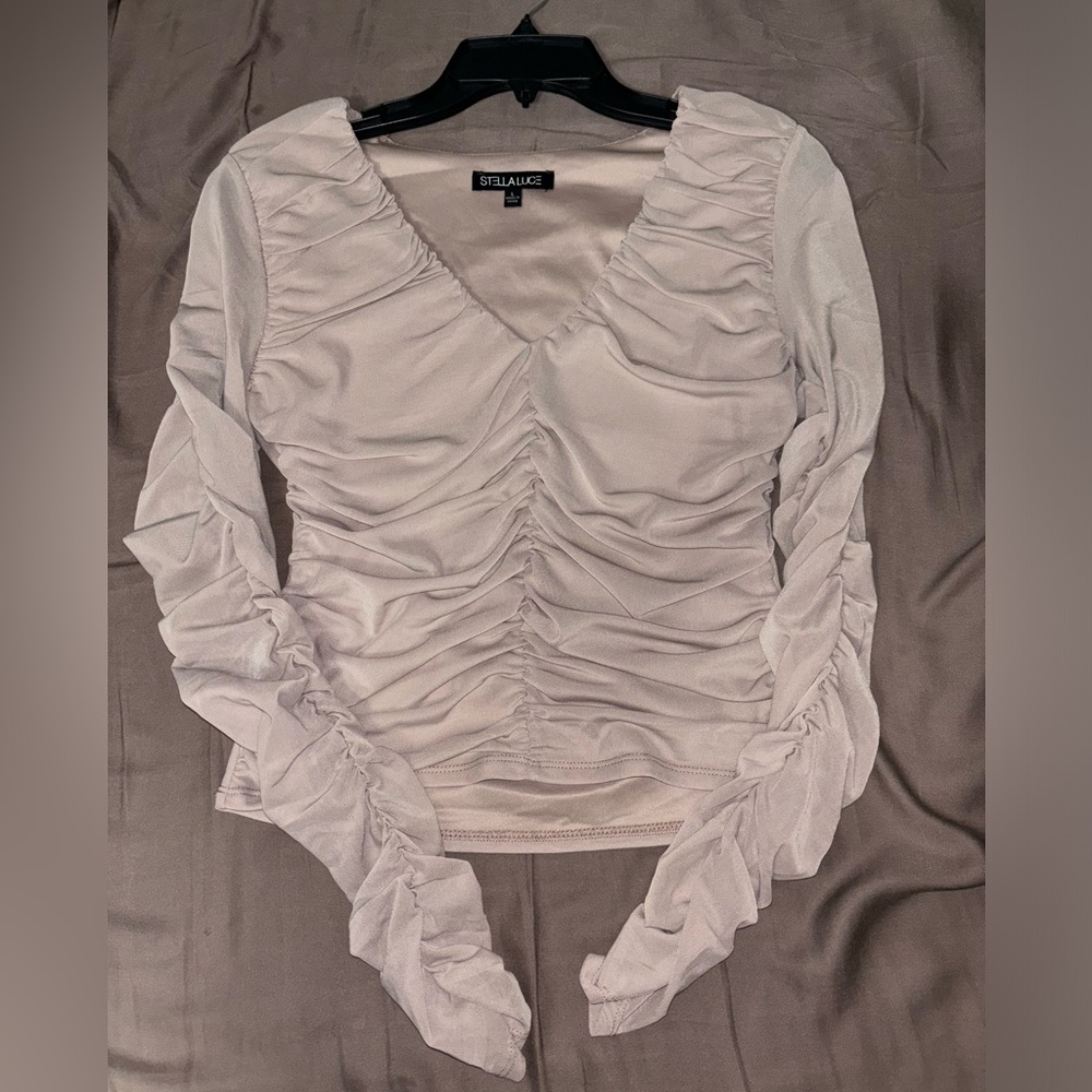 Stella Luce cropped long sleeve shirt